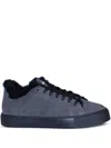 Hide & Jack Fur-trim Sneakers In Blue
