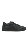 Hide & Jack Man Sneakers Black Size 9 Leather In Black