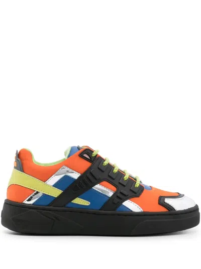 Hide & Jack Mini Silverstone Panelled Sneakers In Orange