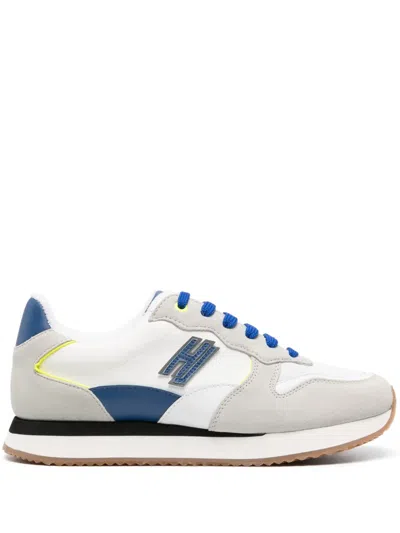 Hide & Jack Side Logo-patch Low-top Sneakers In White