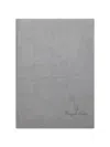 Hide & Jack Royal Notes Pebbled-effect Notebook In Gray