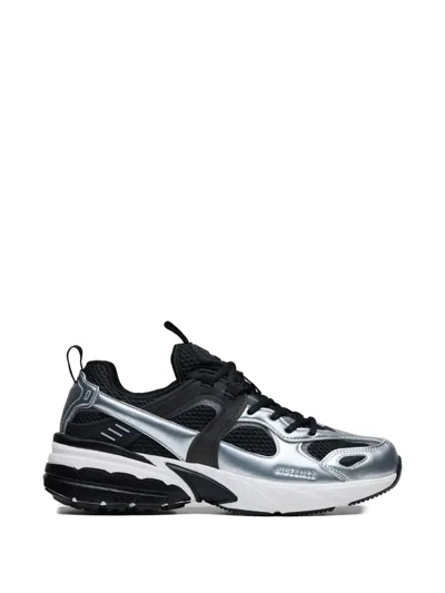 Hide & Jack Running 2000 Metallic Sneakers In Black