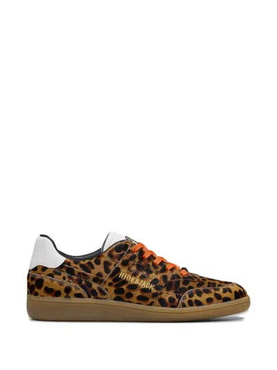 Hide & Jack Shaggy Animal-print Sneakers In Multi