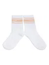 Hide & Jack Stripe-detail Socks In White