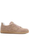Hide & Jack Suede Logo-print Sneakers In Brown