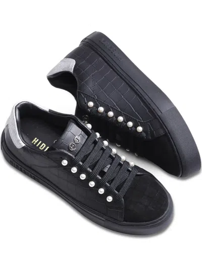 Hide & Jack Essence Pearl-embellished Sneakers In Black