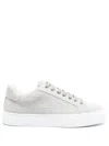 Hide & Jack Low Top Essence Croco Shoes In Grey