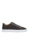 Hide & Jack Man Sneakers Lead Size 8 Leather In Grey