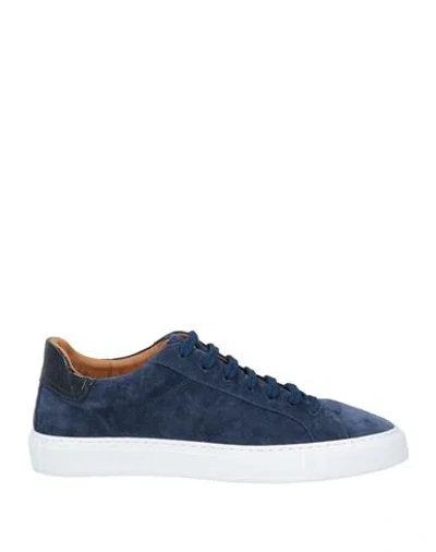 Hide & Jack Man Sneakers Midnight Blue Size 9 Leather