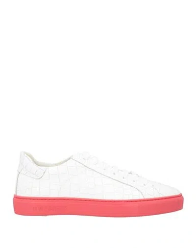 Hide & Jack Man Sneakers White Size 8 Leather