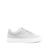 Hide & Jack Low Top Essence Croco Shoes In Grey