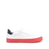 Hide & Jack Man Sneakers White Size 9 Leather In White