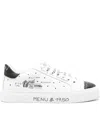Hide & Jack Logo-print Low-top Sneakers In White