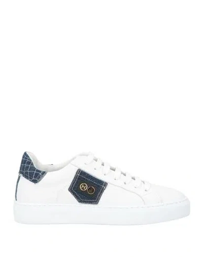 Hide & Jack Woman Sneakers White Size 7 Leather