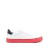 Hide & Jack Man Sneakers White Size 9 Leather