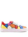 Hide & Jack Leather Sneakers In Orange
