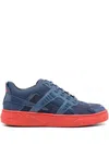 Hide & Jack Mini Silverstone Panelled Sneakers In Blue
