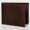 Hides Leather Co. Men's Brown Handmade Leather Wallet, Compact Card Case