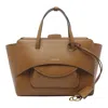 Hidesins Medium Leather Tote Adjustable Strap In Brown
