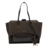 Hidesins Double Handle Leather Cross-body Bag In Brown