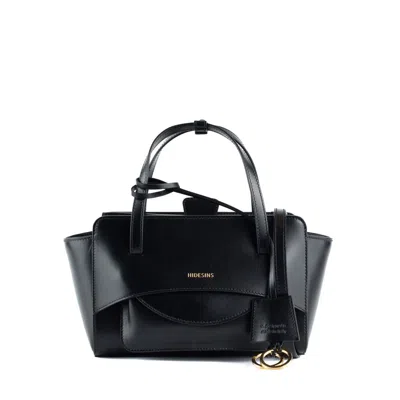 Hidesins Black Leather Bag Flap S