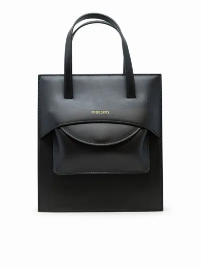 Hidesins Black Leather Handbag