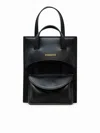 Hidesins Black Leather Handbag In Black