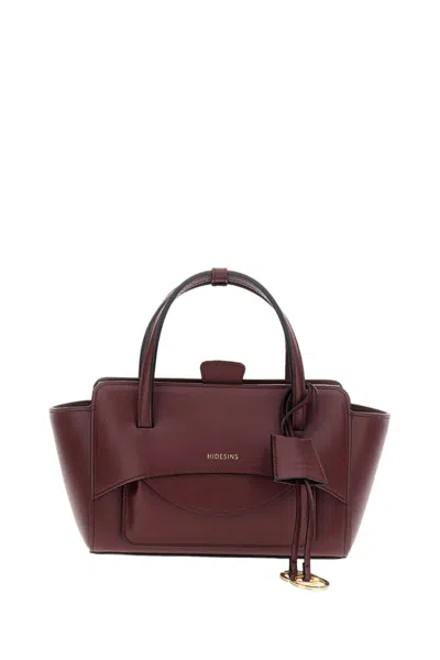 Hidesins Bordeaux Flap S Soft Leather Shoulder Bag In Burgundy