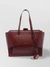 Hidesins Bordeaux Large Flap Tote Bag
