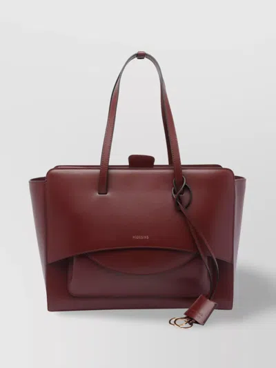 Hidesins Bordeaux Large Flap Tote Bag