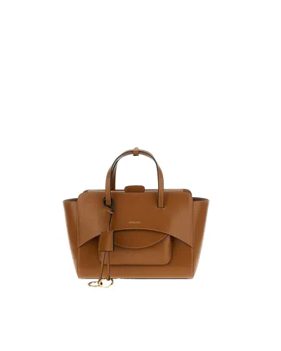 Hidesins Borsa Flap M Premiere Caramel In Purple