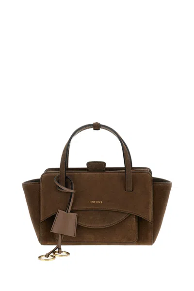Hidesins Brown Suede Flap S Crossbody Bag