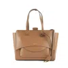 Hidesins Caramel Leather Flap Shopper Bag L Large In Brown
