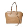 Hidesins Caramel Leather Flap Shopper Bag L Large In Brown