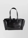 Hidesins Crocodile Texture Shoulder Bag And Handles