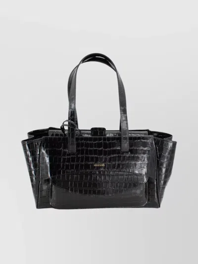 Hidesins Crocodile Texture Shoulder Bag And Handles