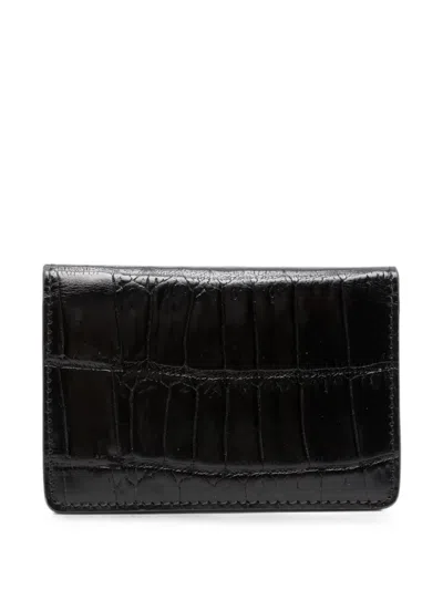 Hidesins Crocodile-effect Cardholder In 블랙