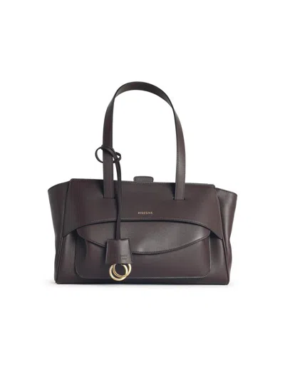 Hidesins Cumin Leather Basset' Bag In Brown