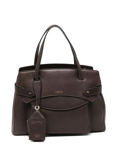 Hidesins Leather Shoulder Bag In Brown