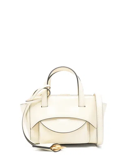 Hidesins Debossed-logo Tote Bag In White