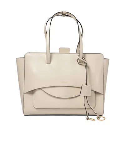 Hidesins Double Handle Shoulder Bag In Nude