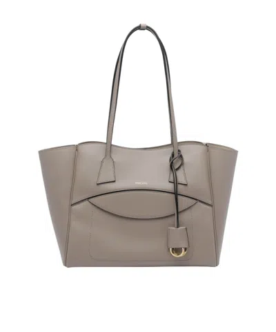 Hidesins Dual-handle Shoulder Bag In Gray