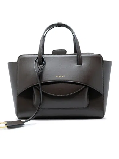 Hidesins Fl12tr39920 Flap M Premiere Brown Leather Handbag In Black