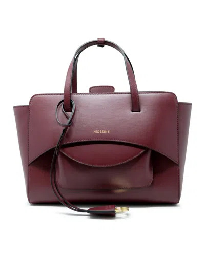 Hidesins Fl12tr6904 Flap M Premiere Wine Leather Handbag In Burgundy