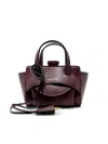 Hidesins Fl14tr6904 Flap Xs Premiere Wine Leather Handbag In Burgundy