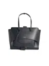 Hidesins Knotted-handle Flap Shoulder Bag In Gray