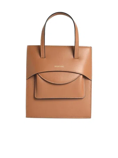 Hidesins 'flap' Caramel Leather Bag In Brown