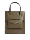 Hidesins Flap J Premiere Muchio-coloured Leather Bag In Green