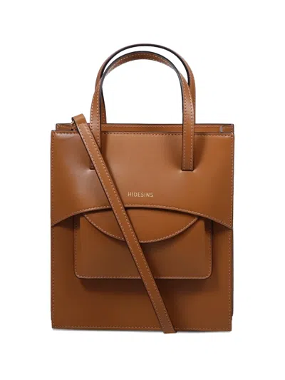 Hidesins Flap J Tote Bag In Brown