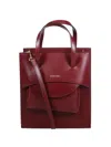 Hidesins Flap J Tote Bag In Red